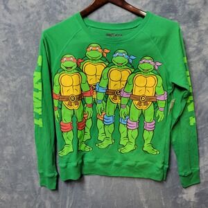 Nickelodeon‎ Teenage Mutant Ninja Turtles TMNT Green Graphic Sweatshirt